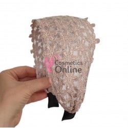 Bentita deosebita pentru par din Dantela lata BTP088II - Crem